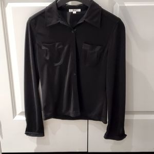 Veeko Black Slim Cut Fitted Shirt US6/EU36